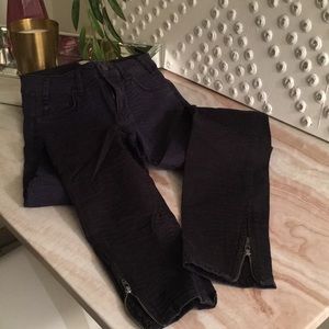 H&M Skinny Textured Color Blocked Pants Size 2